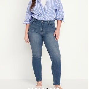 Old Navy Women's Straight Leg Jeans - Blue 16 SHORT